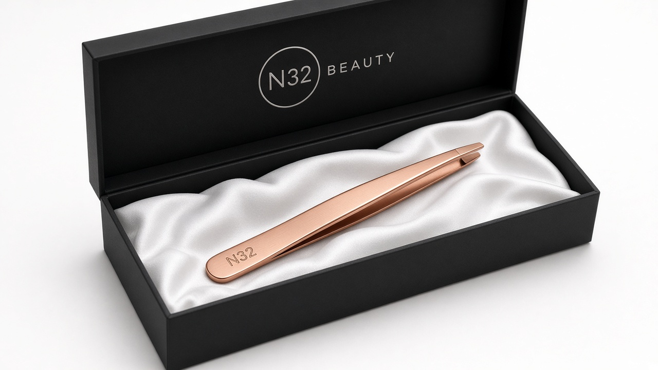 Rose-Gold Tweezer Gift Set by N32 Beauty